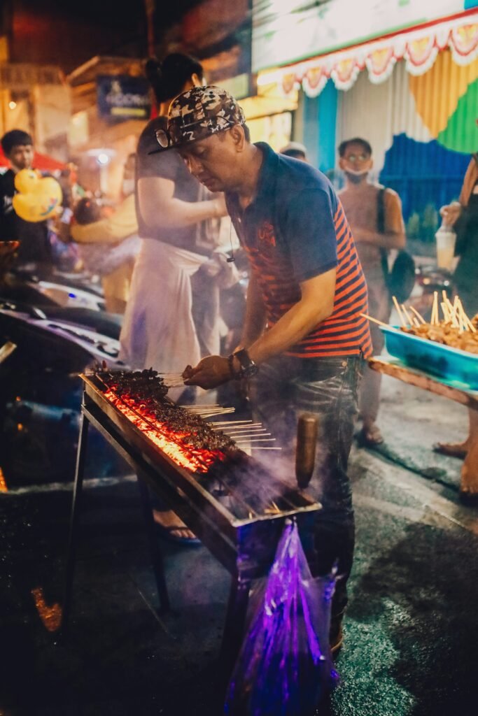 indonesian street food seller