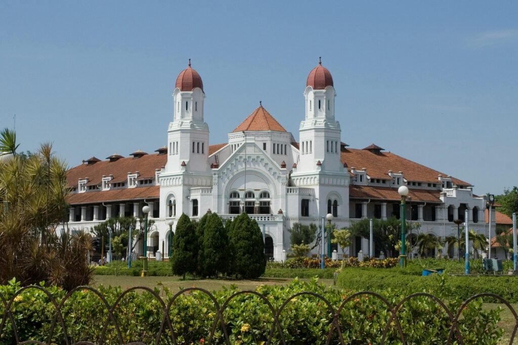 Historic Lawang Sewu building, a prominent landmark in Semarang, Indonesia.